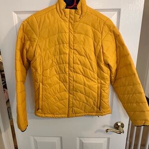 Lands' End Women's Yellow Puffer Jacket